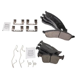 TRQ® - Ceramic Front and Rear Disc Brake Pads