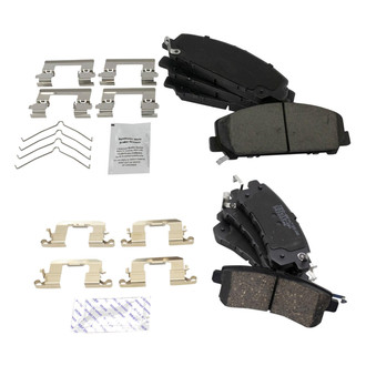 TRQ® - Ceramic Front and Rear Disc Brake Pads