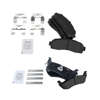 TRQ® - Semi-Metallic Front and Rear Disc Brake Pads