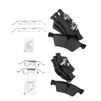 TRQ® - Semi-Metallic Front and Rear Disc Brake Pads