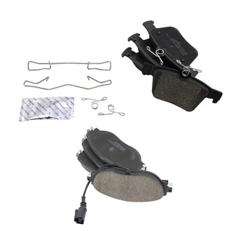 TRQ® - Ceramic Front and Rear Disc Brake Pads
