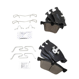 TRQ® - Ceramic Front and Rear Disc Brake Pads