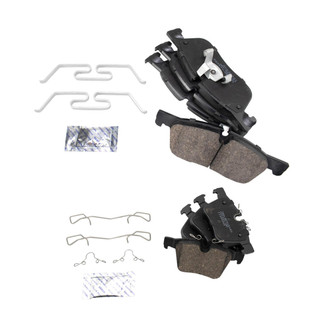TRQ® - Ceramic Front and Rear Disc Brake Pads
