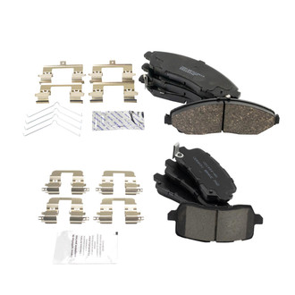 TRQ® - Ceramic Front and Rear Disc Brake Pads