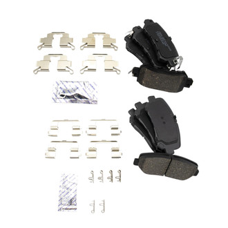TRQ® - Ceramic Front and Rear Disc Brake Pads