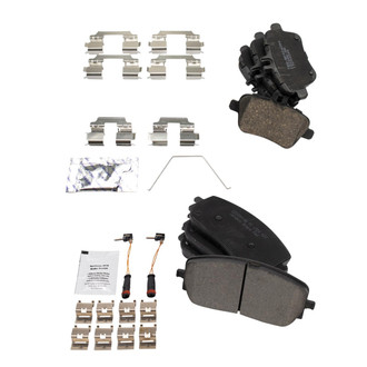 TRQ® - Ceramic Front and Rear Disc Brake Pads