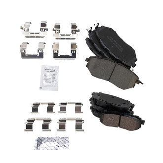 TRQ® - Ceramic Front and Rear Disc Brake Pads