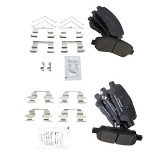 TRQ® - Ceramic Front and Rear Disc Brake Pads