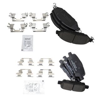 TRQ® - Ceramic Front and Rear Disc Brake Pads
