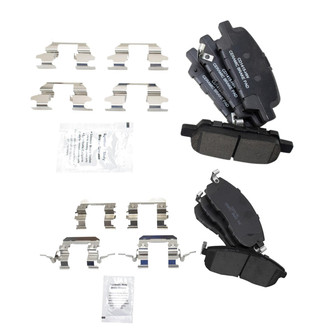 TRQ® - Ceramic Front and Rear Disc Brake Pads