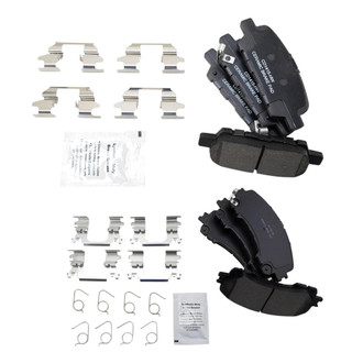 TRQ® - Ceramic Front and Rear Disc Brake Pads