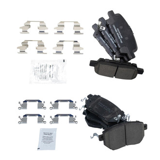 TRQ® - Ceramic Front and Rear Disc Brake Pads