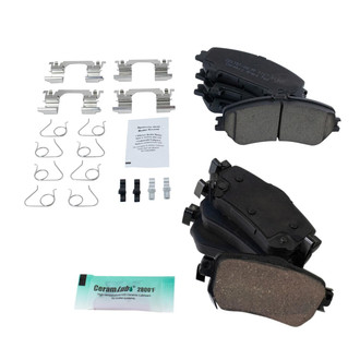 TRQ® - Ceramic Front and Rear Disc Brake Pads