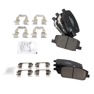 TRQ® - Ceramic Front and Rear Disc Brake Pads