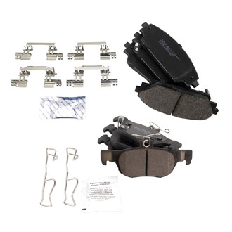 TRQ® - Ceramic Front and Rear Disc Brake Pads