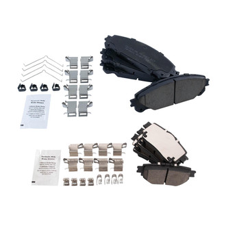 TRQ® - Ceramic Front and Rear Disc Brake Pads