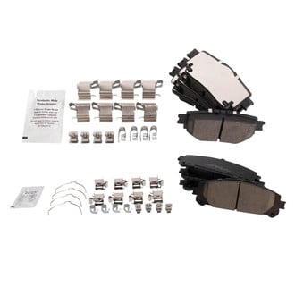TRQ® - Ceramic Front and Rear Disc Brake Pads
