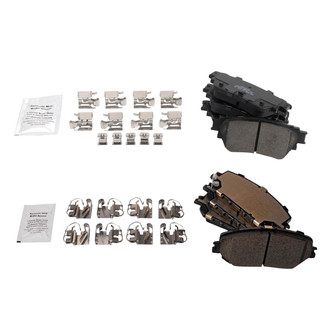TRQ® - Ceramic Front and Rear Disc Brake Pads