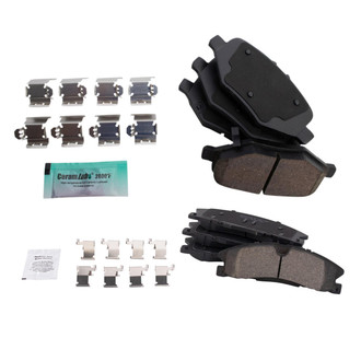 TRQ® - Ceramic Front and Rear Disc Brake Pads