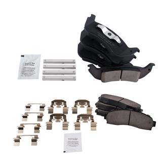 TRQ® - Ceramic Front and Rear Disc Brake Pads