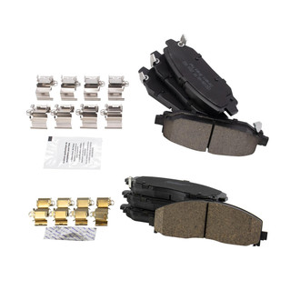 TRQ® - Ceramic Front and Rear Disc Brake Pads