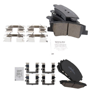 TRQ® - Ceramic Front and Rear Disc Brake Pads