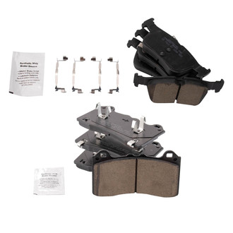 TRQ® - Ceramic Front and Rear Disc Brake Pads
