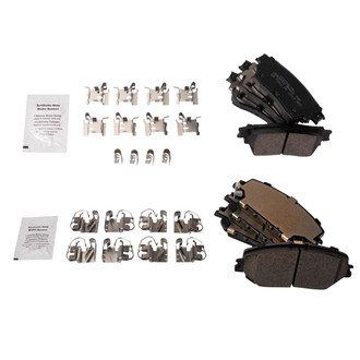 TRQ® - Ceramic Front and Rear Disc Brake Pads