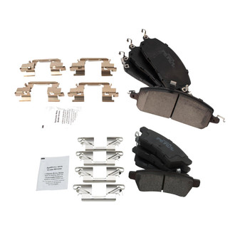 TRQ® - Ceramic Front and Rear Disc Brake Pads