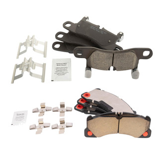 TRQ® - Ceramic Front and Rear Disc Brake Pads