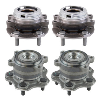 TRQ® - Front and Rear Driver or Passenger Side Wheel Bearing Assembly Kit