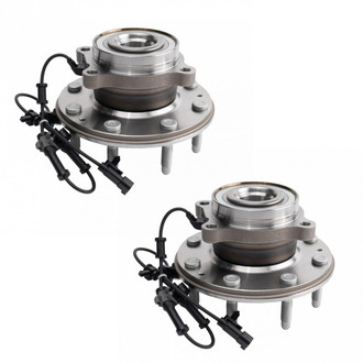 TRQ® - Front Driver and Passenger Side Wheel Bearing and Hub Assembly Kit