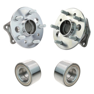 TRQ® - Front and Rear Driver or Passenger Side Wheel Bearing and Hub Assembly Kit