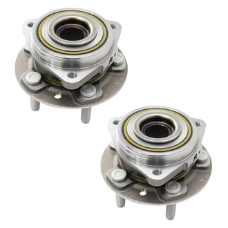 TRQ® - Front Driver and Passenger Side Wheel Bearing and Hub Assembly Kit