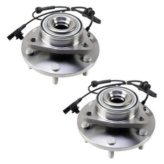 TRQ® - Front Driver and Passenger Side Wheel Bearing and Hub Assembly Kit