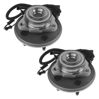 TRQ® - Front Driver and Passenger Side Wheel Bearing and Hub Assembly Kit