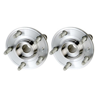 TRQ® - Front Driver and Passenger Side Wheel Bearing and Hub Assembly Kit