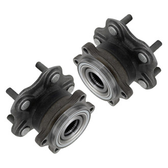 TRQ® - Rear Driver and Passenger Side Wheel Bearing and Hub Assembly Kit