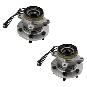 TRQ® - Front Driver and Passenger Side Wheel Bearing and Hub Assembly Kit