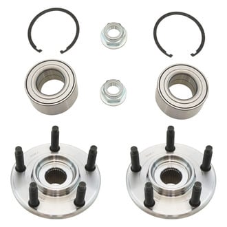 TRQ® - Front Driver and Passenger Side Wheel Bearing and Hub Assembly Kit