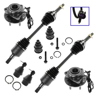TRQ® - Front Axle Shaft and Suspension Kit