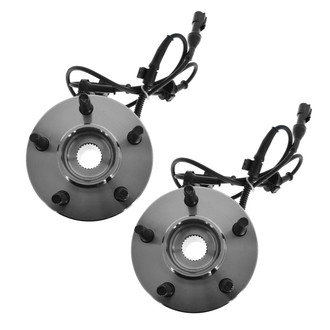 TRQ® - Front Driver and Passenger Side Wheel Bearing and Hub Assembly Kit