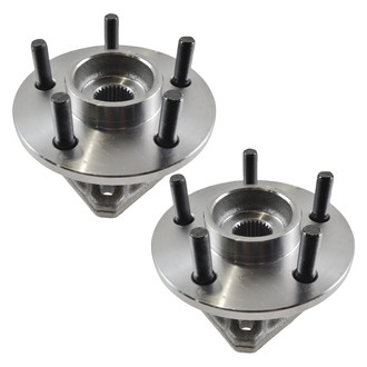 TRQ® - Front Driver and Passenger Side Wheel Bearing and Hub Assembly Kit