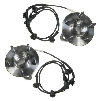 TRQ® - Front Driver and Passenger Side Wheel Bearing and Hub Assembly Kit