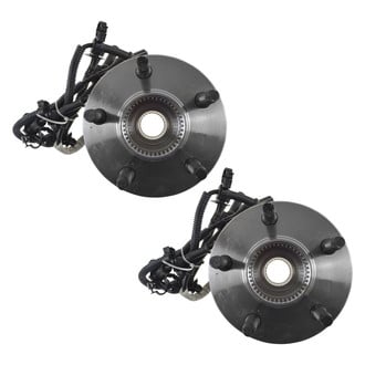 TRQ® - Front Driver and Passenger Side Wheel Bearing and Hub Assembly Kit