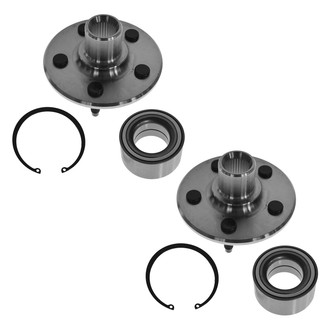 TRQ® - Rear Driver and Passenger Side Wheel Bearing and Hub Assembly Kit