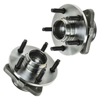 TRQ® - Front Driver and Passenger Side Wheel Bearing and Hub Assembly Kit