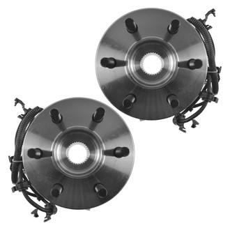 TRQ® - Front Driver and Passenger Side Wheel Bearing and Hub Assembly Kit