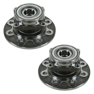 TRQ® - Front Driver and Passenger Side Wheel Bearing and Hub Assembly Kit
