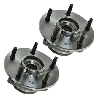 TRQ® - Front Driver and Passenger Side Wheel Bearing and Hub Assembly Kit